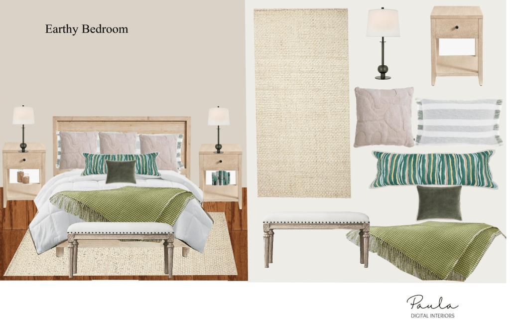 A Tranquil Escape: My Boho Chic Bedroom with Sage, Linen, and Light Wood&nbsp;Accents